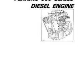 Massey Ferguson Perkins 900 Series Diesel Engine Service Manual