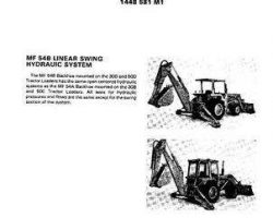 Massey Ferguson 54B Linear Swing Hydraulic System Supplement Service Manual