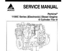 Massey Ferguson Perkins 1100C Series Electronic Diesel Engine 6-Cylinder Tier 2 Service Manual