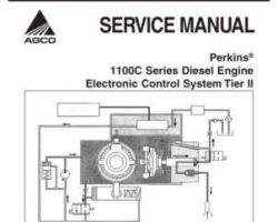 Massey Ferguson Perkins 1100C Series Diesel Engine Electronic Control System Tier 2 Service Manual
