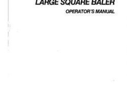 Massey Ferguson 1449677M1 Operator Manual - 5 Large Square Baler