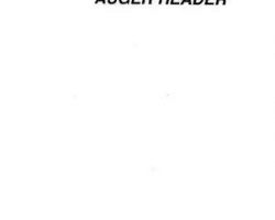 Massey Ferguson 1449687M1 Operator Manual - 205 Auger Head