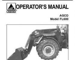 AGCO 1449778M1 Operator Manual - FL600 Loader