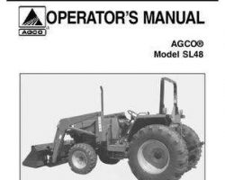 AGCO 1449960M2 Operator Manual - SL48 Loader