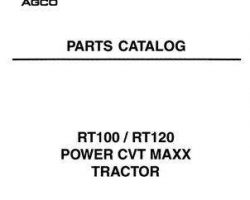 AGCO 1637453M7 Parts Book - RT100 / RT120 Tractor (PowerMaxx CVT)