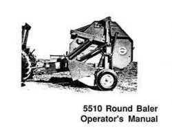 Hesston 1712504 Operator Manual - 5510 Round Baler