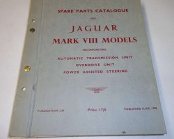 1956 1958 Mark Viii Parts Catalog