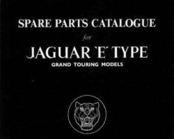 1961 Jaguar 3.8L E-Type Grand Touring Models Spare Parts Catalog