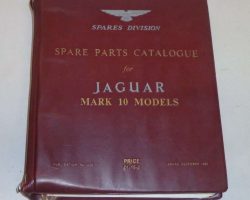 1966 Jaguar Mark 10 Spare Parts Catalog