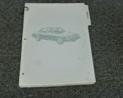 1985 Jaguar XJ6 Series III 4.2L Electrical Wiring Circuit Diagrams Manual