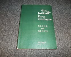 1987 Jaguar XJ-S HE & XJ-S V12 Parts Catalog