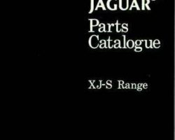1988 Jaguar XJ-S Range Parts Catalog