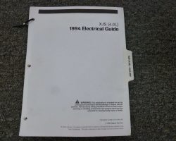 1994 Jaguar XJS 4.0L Electrical Wiring Circuit Diagrams Manual