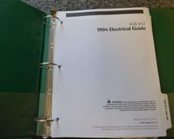 1994 Jaguar XJS V12 Electrical Wiring Circuit Diagrams Manual