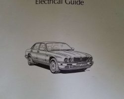 1996 Jaguar XJ6 & XJ12 Electrical Wiring Circuit Diagrams Manual