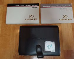 2005 Lexus IS300 Owner's Manual Set