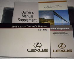 2005 Lexus LS430 Owner's Manual Set