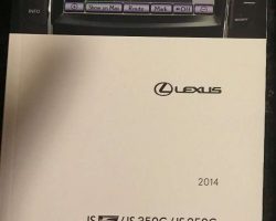 2014 Lexus ISF, IS350C & IS250C Navigation System Owner's Manual