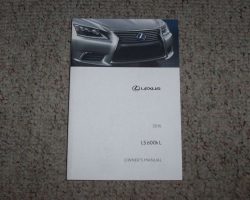2016 Lexus LS600h L Owner's Manual