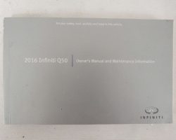 2016 Infiniti Q50 Owner Operator User Guide Manual