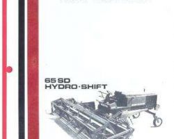 Hesston 2700108 Operator Manual - 65 SD Hydro-Shift Draper Header