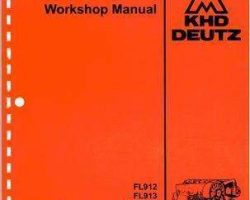 Deutz Allis 2911842 Service Manual - FL912 / FL913 / BFL913 Deutz (diesel engine) (packet)