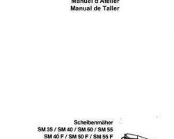 Deutz Allis 2951176 Service Manual - SM35 / SM40 / SM45 / SM45CR / SM50 / SM55 Disc Mower