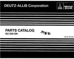 AGCO Allis 2951296 Parts Book - KU250DN Rake/Tedder