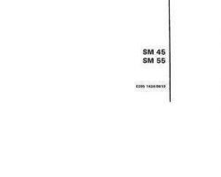 Deutz Allis 2951424 Operator Manual - SM45 / SM55 Disc Mower