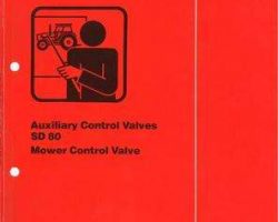 Deutz Allis 2986351 Operator Manual - SD80 Mower (control valve, aux control valves)