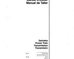 Deutz Fahr 2986360 Service Manual - TW901 / TW902 / TW903 / TW904 Power Train Transmission