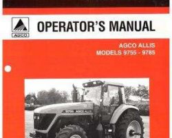 AGCO Allis 3378295M2 Operator Manual - 9755 / 9785 Tractor