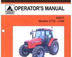 AGCO 3378493M1 Operator Manual - LT75 / LT90 Tractor (mech shuttle, speedshift, powershift)
