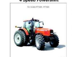 AGCO 3378813M1 Operator Manual - RT140A / RT155A Tractor (Quadrashift, 4 spd Powershift)