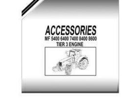 Massey Ferguson 3906051M14 Parts Book - 5400 / 6400 / 7400 / 8400 / 8600 Series Accessories (tier 3)