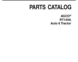 AGCO 3906119M8 Parts Book - RT140A Tractor (Auto 6)
