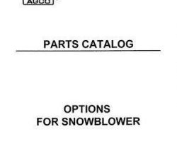 AGCO 4263101M1 Parts Book - Snowblower (options)