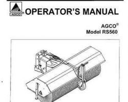 AGCO 4263314M1 Operator Manual - RS560 Rotary Broom