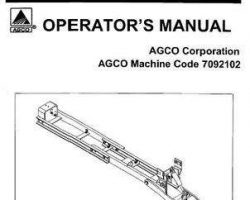 AGCO 4263796M1 Operator Manual - 7902102 Quick Hitch & Subframe