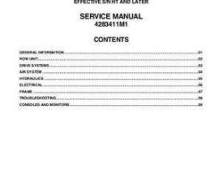 Massey Ferguson 8700 Series Planter Service Manual Packet