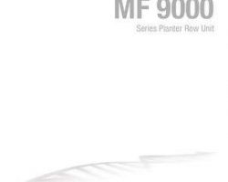 Massey Ferguson 9000 Series Planter Row Unit Service Manual