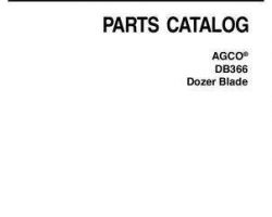 AGCO 4316076M1 Parts Book - DB366 Dozer Blade