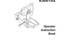 Massey Ferguson 4316503M1 Operator Manual - 8300102 Quick Hitch & Subframe