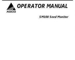 AGCO 437303A Operator Manual - SM100 Seed Monitor