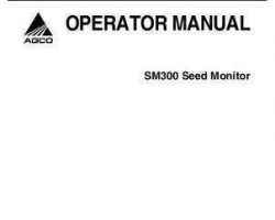 AGCO 437304C Operator Manual - SM300 Seed Monitor