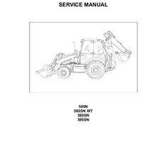 Case Loader backhoes model 580N Service Manual