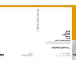 Case Loader backhoes model 580N Operator's Manual