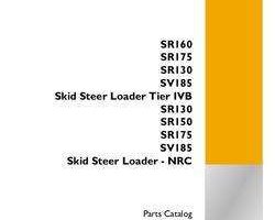 Parts Catalog for Case Skid steers / compact track loaders model SR160