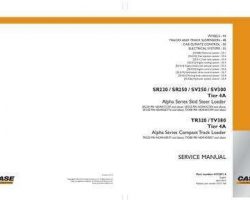 Case Skid steers / compact track loaders model SR220 Service Manual