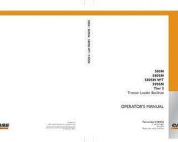 Case Loader backhoes model 580N Operator's Manual